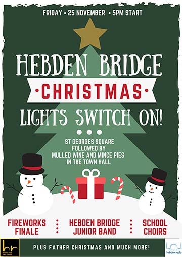 Hebden Bridge Christmas lights