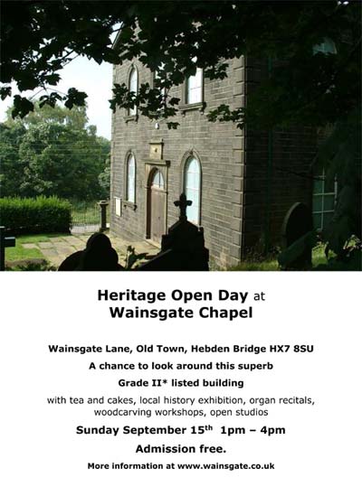 Wainsgate Heritage Open Day