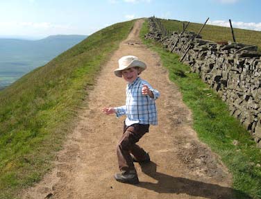 Jack Anderson of Hebden Bridge, aged just seven, is one of those who hope to complete the walk on Saturday 16 June. Jack has already climbed to the top of 15 mountains, including the highest in Scotland, England and Wales.