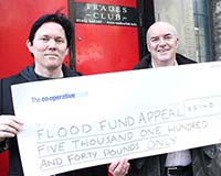  Trades Club donates £5000 to Flood Fund