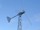 community wind turbine at Blackshaw Head.