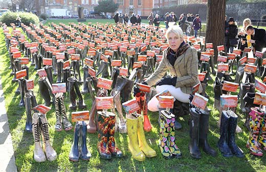 Greenpeace Wellies demo