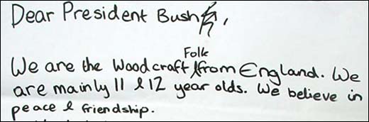 Letter to Bush
